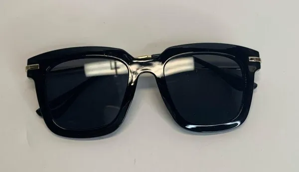 Aldo Brand Black Casual Glam Sunglasses Gold Metal - Image 6