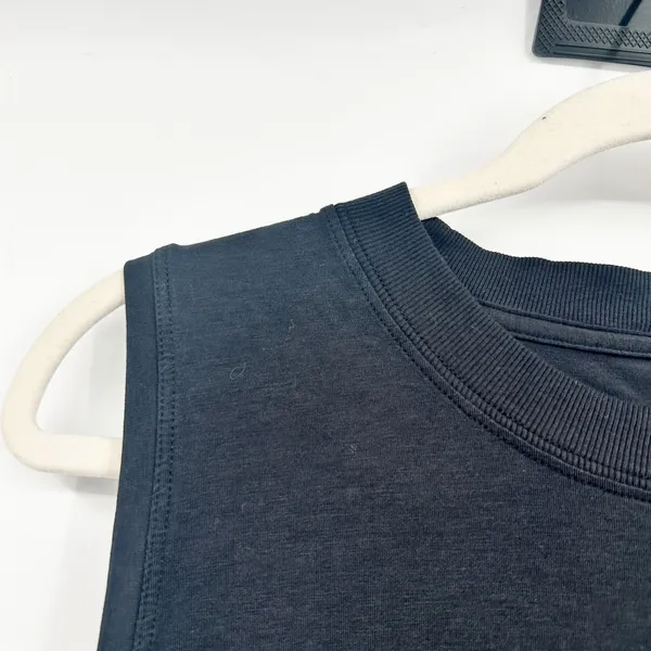 Lululemon Womens All Yours Black Lounge Relaxed Athleisure Pima‎ Cotton Tank Top - Image 4