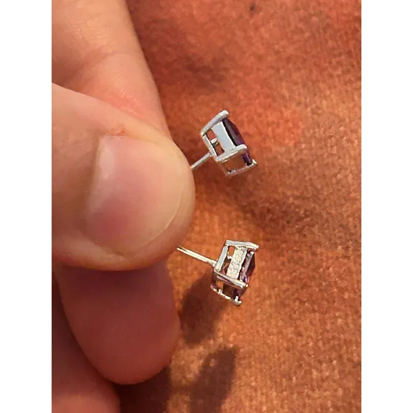 B262 earrings stud 925 sterling silver - Image 5