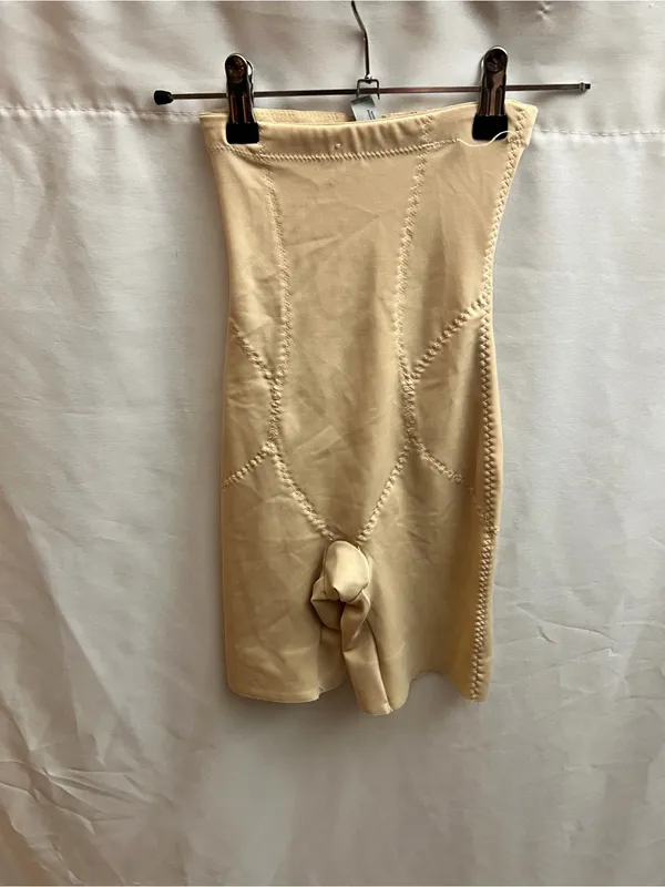 Dr. Rey’s Shapewear Beige High Waist Body Shaper Girdle Shorts Size Small - Image 2