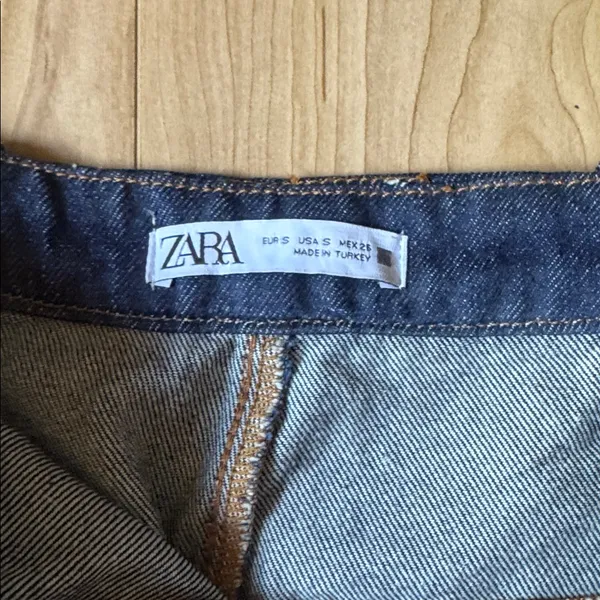 Zara Women's Dark Blue Relaxed Pants - Image 2
