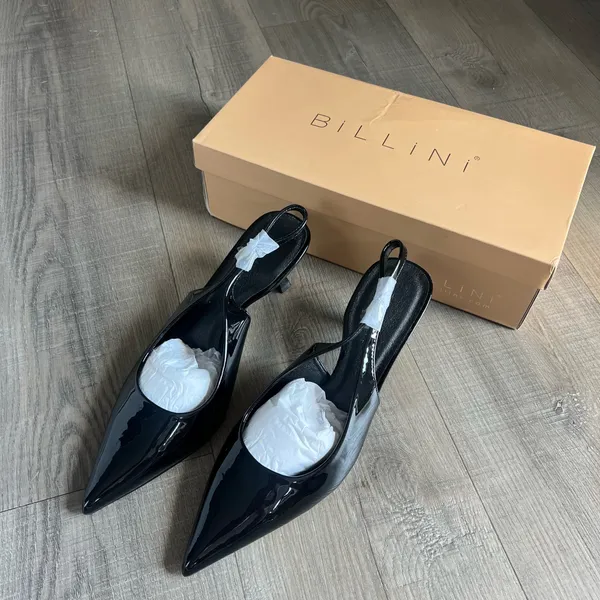 Princess Polly Billini Ayla Pointed Toe Heels Black - Image 3
