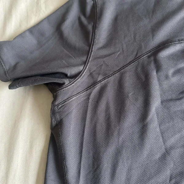 Lululemon High Neck Running and Training T-Shirt in Grey - Image 5