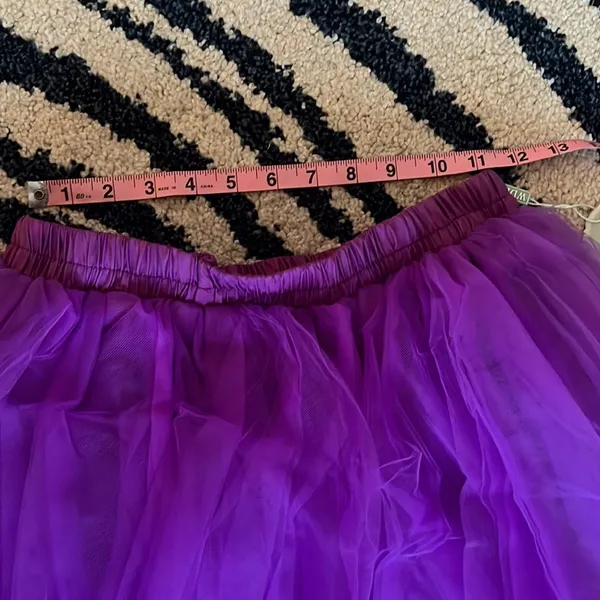 🆕 WDPL Women's A-Line Tulle Strips Ruffles Tutu Ball Gown Skirts - Image 4