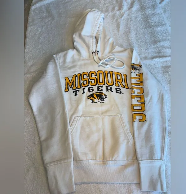 Russell Athletic Univ of Missouri Mizzou retro designed Hoodie Wms sz Sm - Image 2