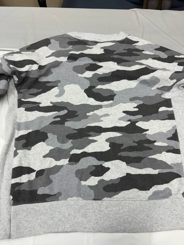 Aerie Oversized Camouflage Crewneck Pullover with Split Sides Size Large - Image 5