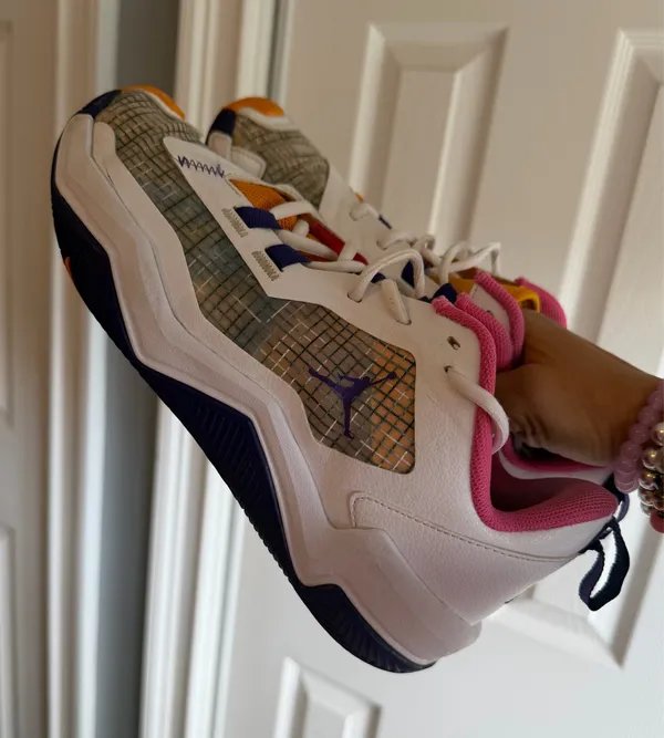 Jordan One Take 4 White Purple-Gold Shoes Men's Size: 8 / Women's 9.5 - Image 7