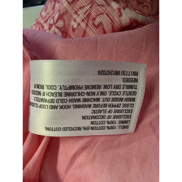 Roller‎ Rabbit x Target Pink Paisley Midi Dress XS Cotton Scallop Hem NWT - Image 8