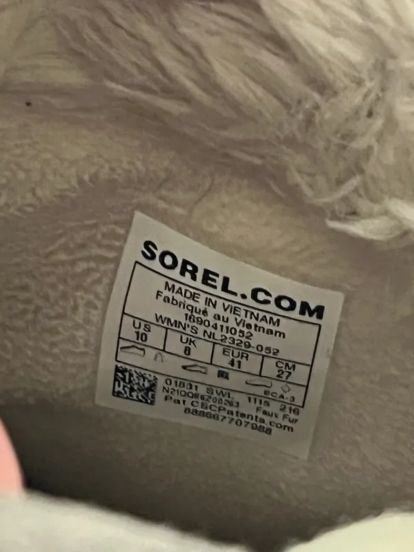 Sorel Trivoli II Winter Boots Gray Suede Faux Fur 10 NL2329-052 - Image 2