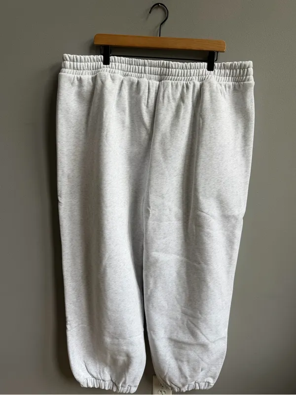 Comfrt Cloud Heather Gray Sweatpants Joggers Embroidered Logo Women Size 3X Plus - Image 10