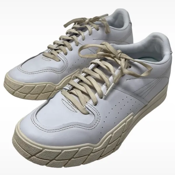 Puma Eris Fantasy Leather Lace-up Sneakers Women’s Size 9 White-Whisper White - Image 4