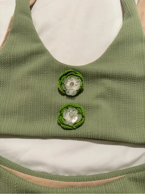 Maiyo London Green Flower Bikini - Image 2
