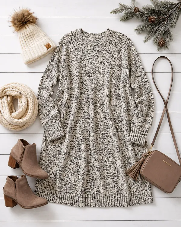 Maurices Sweater Dress Grey - Image 2