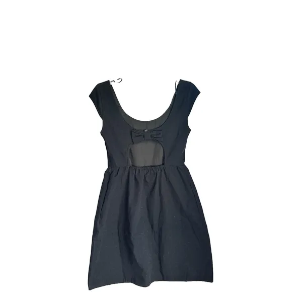 American Eagle Black Fit Flare Grunge Whimsigoth Minimalist Y2K Indie Boho 0 - Image 2