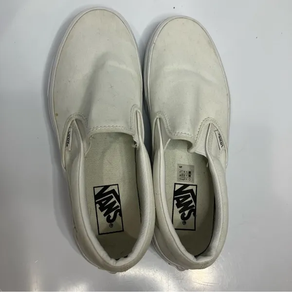 Vans all white slip on‎ shoes unisex sizes - Image 7
