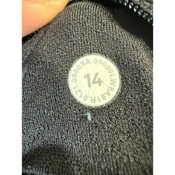 Lululemon Pace Rival Skirt Heathered Gray Black Active Skort Size 14 W8AS1S - Image 6
