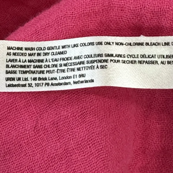 Anthropologie The Marisol Smocked Gauze Maxi Dress Size Large Pink Beach - Image 7