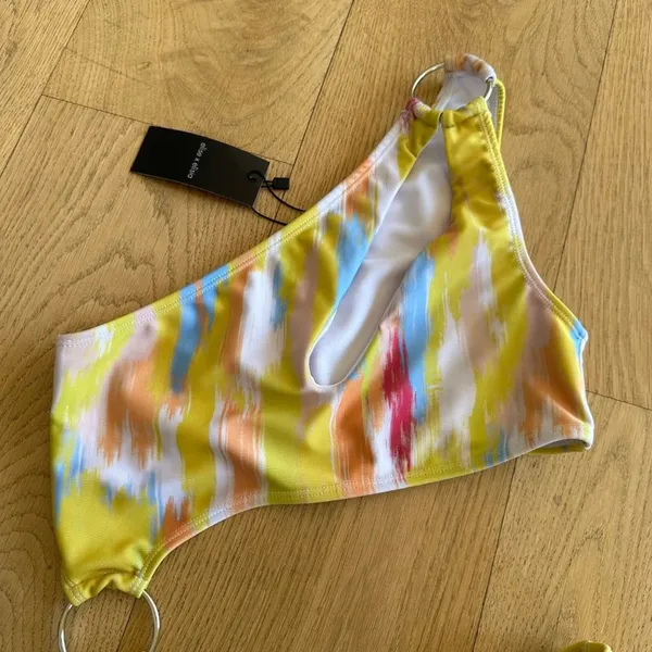 Elise x Elisia - Nova One Piece Asymmetrical Swimsuit in Yellow Multi - NWT - Image 2