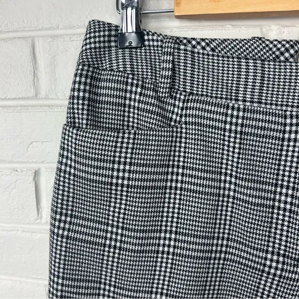 Calvin Klein Black White Houndstooth Plaid Modern Fit Trouser Pants Size 4 - Image 7