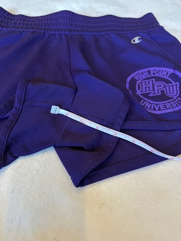 High Point University Gray Tee + Black Adidas Tee + Purple HPU Shorts Set Sz M - Image 9