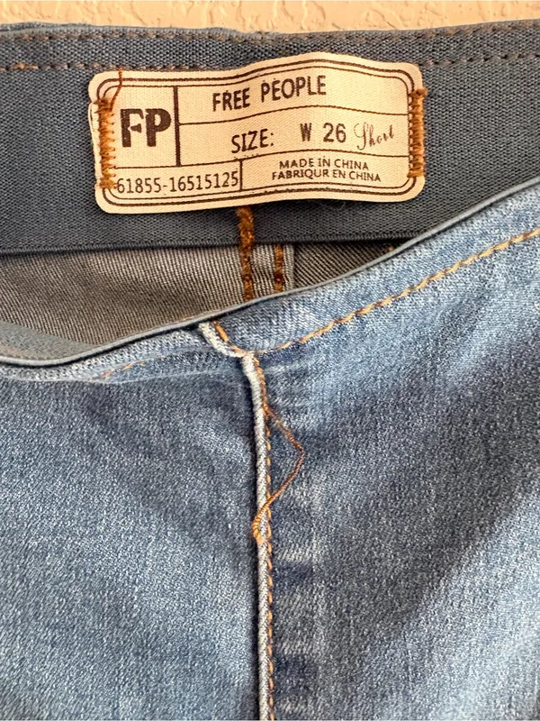 Free People Penny Pull-On Flare Bell Bottom Jeans US Size 26 - Image 2
