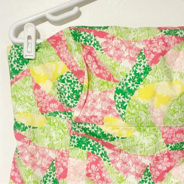 Lilly Pulitzer Size 8 Multi Color Wing Ding Strapless Tie Back Dress‎ - Image 2