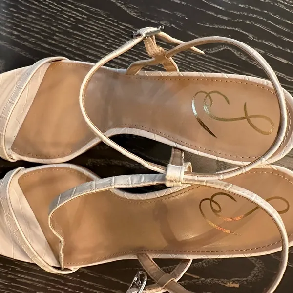 Sam Edelman white strappy sandals 4” heels size 10 NWT - Image 8