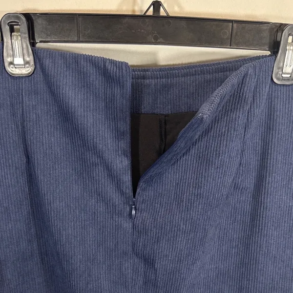 Halara Corduroy Mini Skirt Blue AuraCord Cloud Fabric Women's‎ Large NWT - Image 5