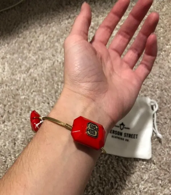 Emerson Street NC State Bangle Red - Image 2