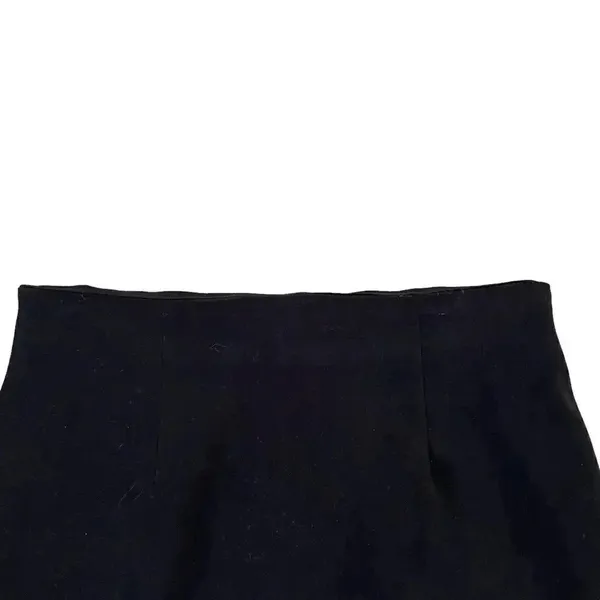Byer Too California Suede Mini Black Zippet Closure Juniors Mini Skirt SZ 9 - Image 2