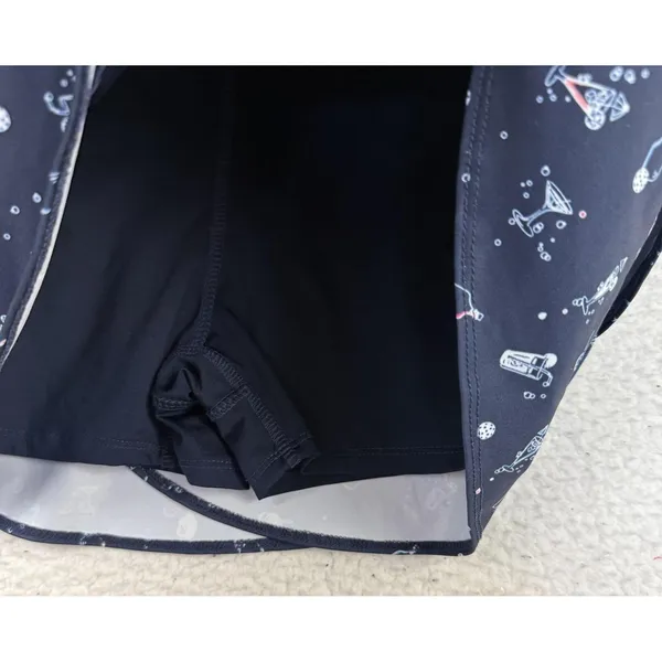 Lucky In Love Skort Womens Small Navy Tiered Ruffle Tennis Pickleball‎ Drinks - Image 4