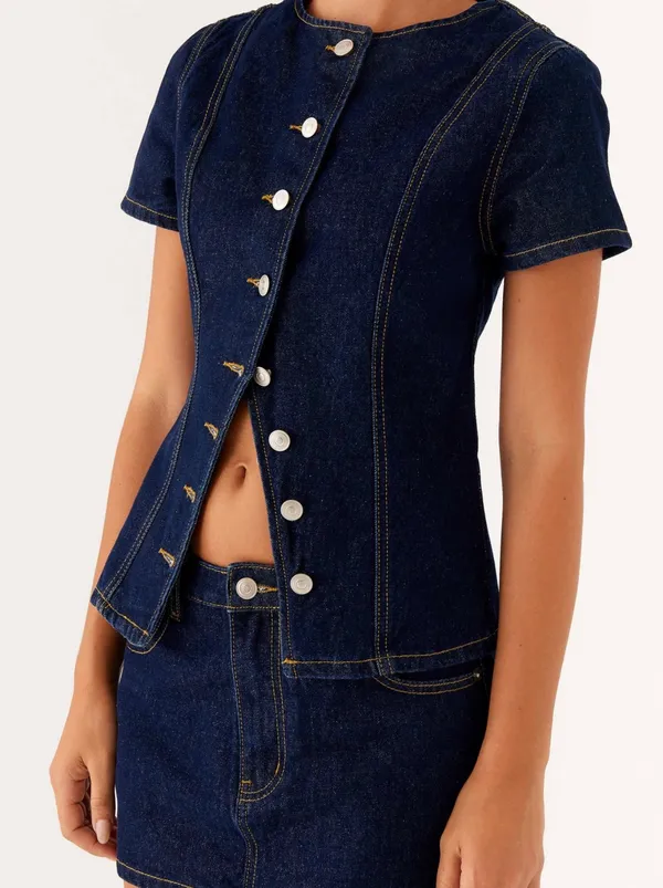 Peppermayo Denim Top - Image 2