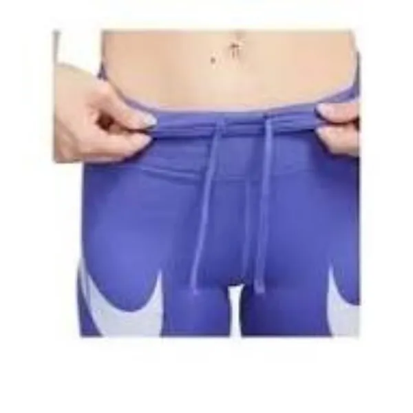 Nike NEW Women's Dri-Fit Fast Mid Rise Purple Swoosh Shorts Size XS SKU#B2481 - Image 2