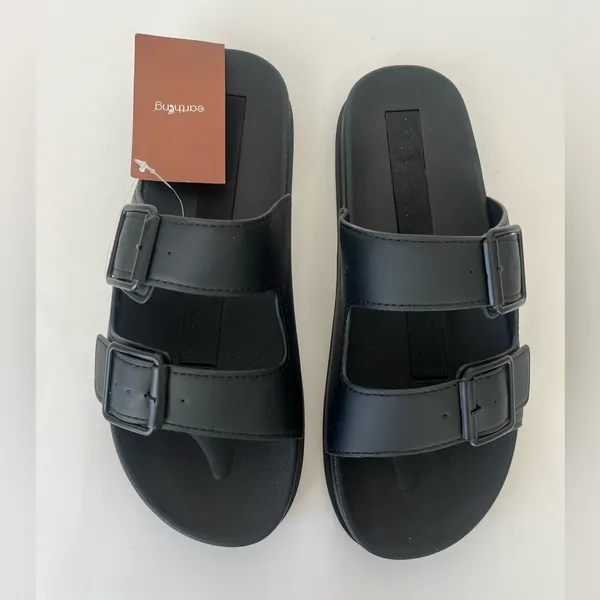 earthing ASPEN SLIDES grounding sandals NEW READ description Black Size 9 - Image 9