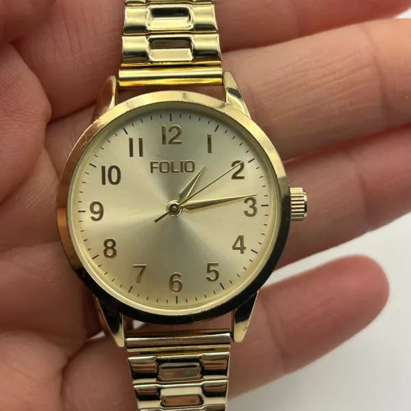 Folio Gold Classic Women’s Watch Working New Battery - Image 7