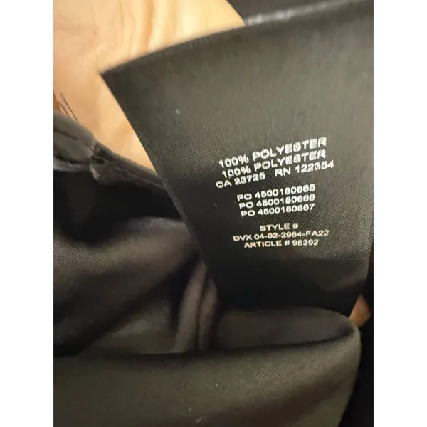 Aritzia Wilfred verso cami black satin rouched front medium NWT - Image 5