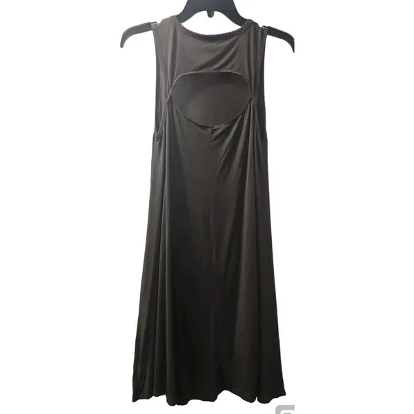 Aerie Olive Green‎ Tank Dress Casual Cutout Back Sleeveless M/M/M - Image 2
