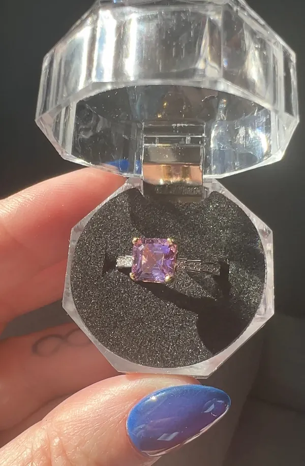 Amethyst Ring Sterling Silver 925 - Image 4