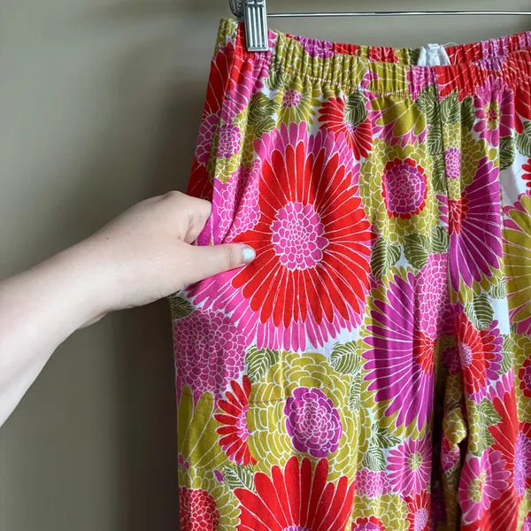 Bed Head PJs + Trina Turk pink yellow floral pajama set women's S organic cotton - Image 9