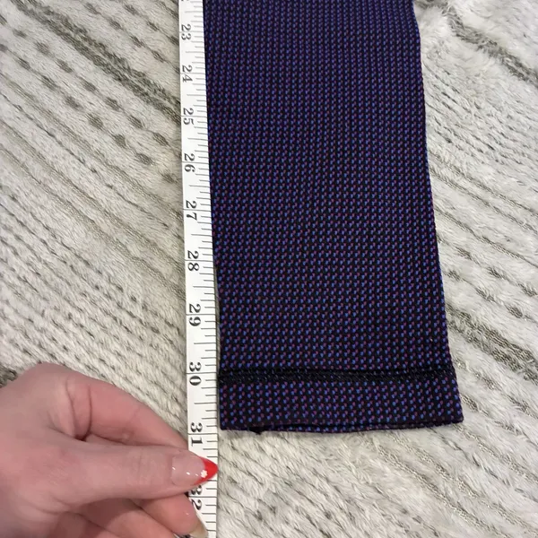 Lululemon Wunder Under High Rise Legging Purple Black Small Check Size 6 EUC - Image 6