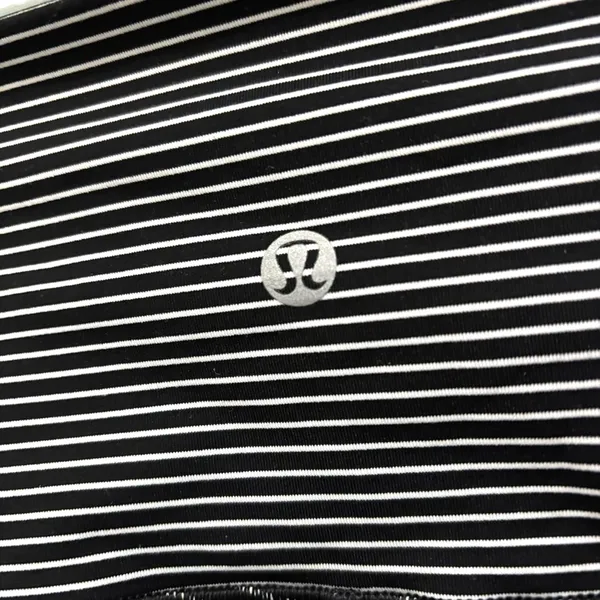Lululemon wunder under black white stripe high rise full length leggings - Image 4
