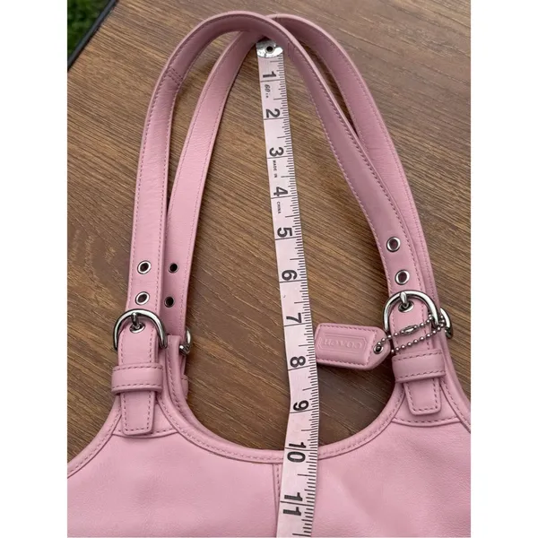 Vintage Coach Soho Slim Hobo Pink Leather Shoulder Bag L3S-4993 Coquette - Image 7