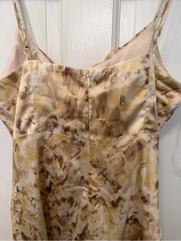 Hello Molly Satin Cowl Neck Mini Dress Abstract Print NWT Size Medium US 6 AU 10 - Image 6