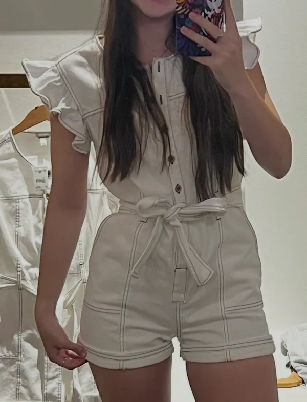 Boutique White Romper - Image 4