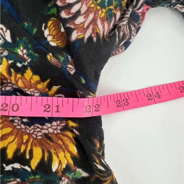 Natural Life Sienna Cotton Gauze Mini Floral Black‎ Dress XS/S - Image 7