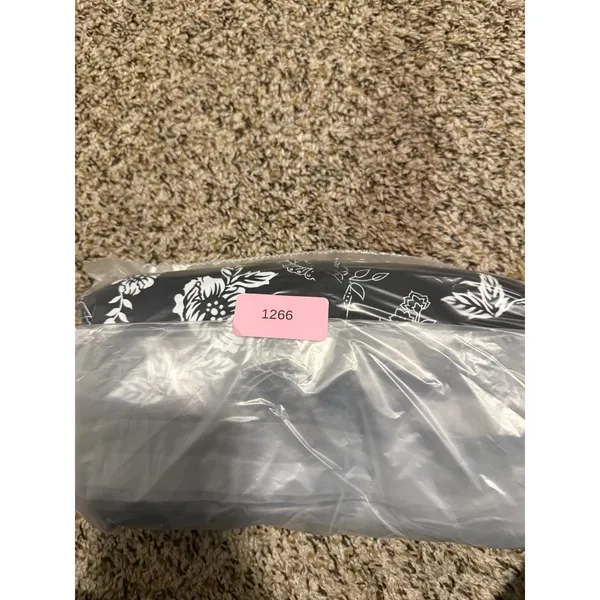 White House Black Market Strapless Floral Toile Midi Dress Black White Size 2 - Image 9