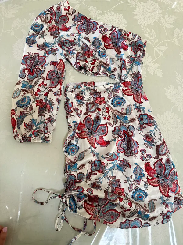 Paisley one shoulder summer dress - Image 2