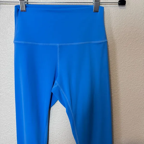 Sunzel Activewear Blue High Waisted Capri Leggings Athletic Workout Pants XS‎ - Image 4