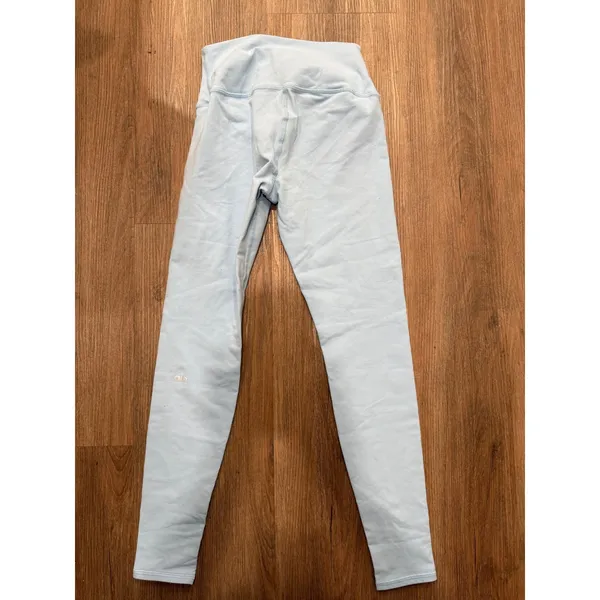 Alo Yoga High‎ Waist Leggings Light Blue Womens Small Yoga Pants W233 - Image 3