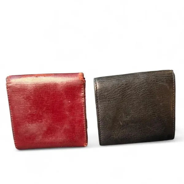 Vintage Cartier Paris Leather Coin Purse Wallet Bundle 2 Must de Cartier Black - Image 5
